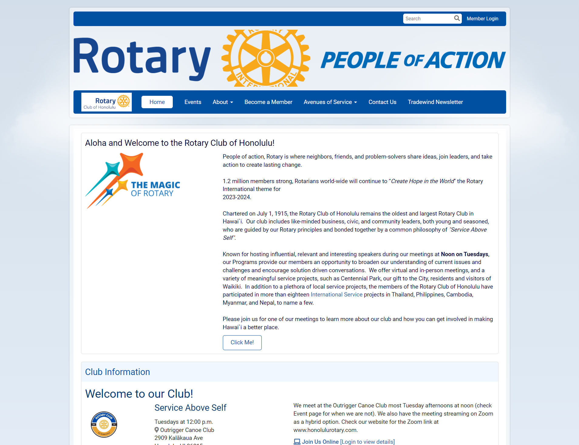 Rotary Club of Honolulu, USA